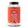 Elite Caffeine Pills with L-Theanine – Jitter-Free Focused Energy Supplements – Clean & Natural Nootropic Stack for Smart Cognitive Performance – 120 Soft Capsules