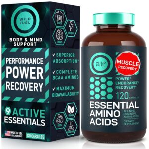 Essential Amino Acids Supplement - 3,000mg Amino Complex + All 9 Best Amino Acids for Muscle Growth, Power and Recovery - Leucine Amino Acid, Lysine, Isoleucine, Tryptophan -...