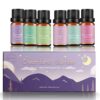 Essential Oils for Diffusers For Home - Dreamland Slumber Aromatherapy Oils Set for Humidifiers, 6x10ml - Essential Oil Blends Including Lavender, Cedar, Sweet Orange, Geranium,...