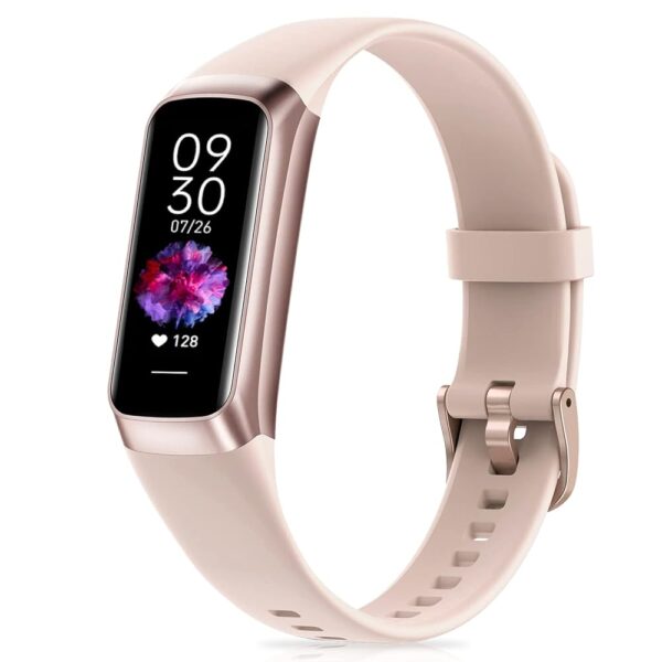 Fitness Tracker with Step Counter/Calories/Stopwatch, Activity Tracker, Health Tracker with Heart Rate Monitor, Sleep Tracker,1.10''AMOLED Touch Color Screen, Pedometer Watch...