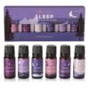 Folkulture Sleep Essential Oils Set | Pure Essential Oils for Diffusers for Home, Set of 6 Essential Oil Blend or Oil Diffuser Essential Oils - Lavender, Rosemary & Peppermint