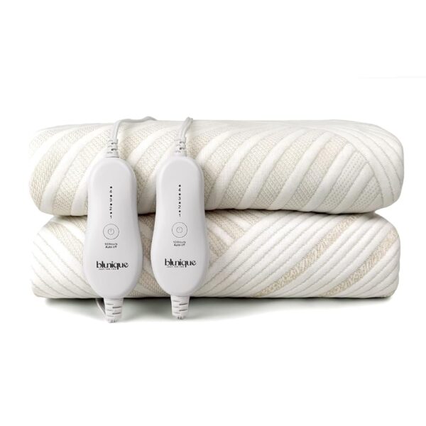 Heated Mattress Pad King Size - Dual Control Electric Mattress Pad with 4 Heat Setting & 10 Hour Auto Off, Air Layer Bed Warmer,Machine Washable - 78"x80", Gold