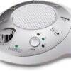 Homedics SoundSleep White Noise Sound Machine, Silver, Small Travel Sound Machine with 6 Relaxing Nature Sounds, Portable Sound Therapy for Home, Office, Nursery, Auto-Off...