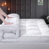HYPREST Extra Thick Mattress Topper Queen, Pillow Top Mattress Topper Overfilled 1300 GSM Down Alternative for Back Pain, Cotton Super Soft Quilted Cooling Mattress Pad 8-24"...