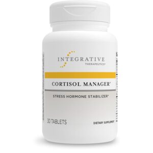 Integrative Therapeutics - Cortisol Manager - Supplement with Ashwagandha and L-Theanine - Supports Relaxation & Calm* - 30 Tablets