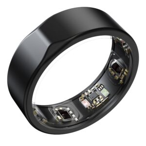 JCRing Smart Ring Sleep Tracker, Fitness Tracking Wearable, Accurate Monitoring of Pedometer, Heart, Temperature, Titanium with Charging Case, APP for iOS & Android (8)