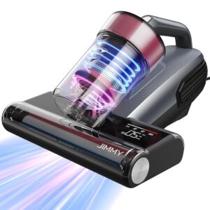 Jimmy BX8 Mattress Vacuum Cleaner with Dust Sensor, Bed Vacuum with UV & Ultrasound, Hot Wind Technology and Air Purification, 15Kpa 500W Powerful Handheld Vacuums for Dust and...