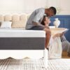 King Mattress 12 inch No Fiberglass Gel Memory Foam King Size Mattress in a Box of Foams and Fabric for Cooling Pressure Relief Sleep, 80" X 76" X 12", Medium, Firm