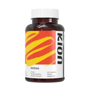 Kion Aminos Essential Amino Acids Capsules | The Building Blocks for Muscle Recovery, Reduced Cravings, Better Cognition, Immunity, and More | 30 Servings