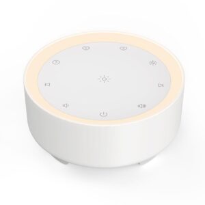 Kipcush Sound Machine & Night Light for Adults, Baby, Kids. White Noise Machine with 20 Soothing Sleep Sounds. Small Size & Portable Design for Bedroom, Office, Travel....