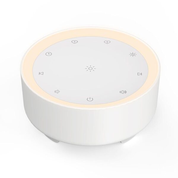 Kipcush Sound Machine & Night Light for Adults, Baby, Kids. White Noise Machine with 20 Soothing Sleep Sounds. Small Size & Portable Design for Bedroom, Office, Travel....