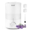 LEVOIT Humidifiers for Bedroom, Quiet (3L Water Tank) Cool Mist Top Fill Essential Oil Diffuser with 25Watt for Home Large Room, 360° Nozzle, Rapid Ultrasonic Humidification for...