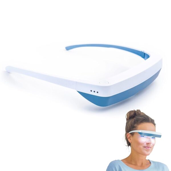 Luminette 3 Light Therapy Glasses - Wearable Light Therapy Lamp - Blue Enriched White LED Sun Lamp - Natural Relief for Sleep Problems, Seasonal Mood Disorders and Jet lag -...