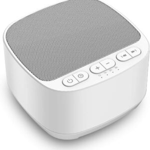 Magicteam Sleep Sound White Noise Machine with 40 Natural Soothing Sounds and Memory Function 32 Levels of Volume Powered by AC or USB and Sleep Timer Sound Therapy for Baby...