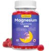 Magnesium Glycinate Gummies 600mg for Adult, Magnesium Supplement for Sleep, Stress Relief, Muscle, Nerve Support, Calm Magnesium L-Threonate Multivitamin, Raspberry Flavor, 60...