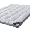 Mattress Topper Twin Mattress Pad Protector - Quality Plush Luxury Down Alternative Pillow Top - Extra Thick Mattress Cover(Twin Size), White