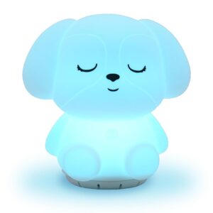 Mindfulness 'Breathing Puppy' | 4-7-8 Guided Visual Meditation Breathing Light | 3 in 1 Device with Night Light & Noise Machine for ADHD Anxiety Stress Relief Sleep - Gift for...