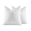 MIULEE 18x18 Pillow Inserts, Pack of 2 Feather Throw Pillow Inserts, Decorative Fluffy Throw Pillows Cotton Fabric for Living Room Sofa Bed