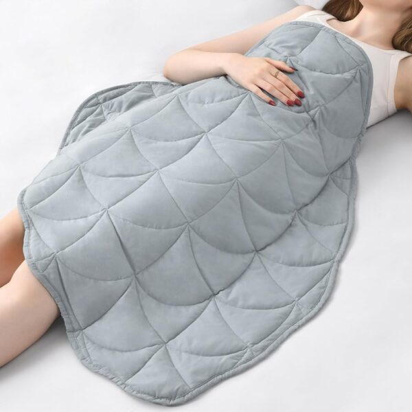 Mr. Sandman Weighted Lap Pad 7lbs for Adults Relaxing, Small Weighted Blanket for Relaxation, Calm, Lounging and Sleeping, All Season Cozy Weighted Lap Blanket, Machine Wash,...