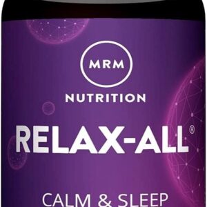 MRM Nutrition Relax-All® | Dietary Supplement for Better Sleep | with GABA, L-Theanine & Ashwagandha | Drug-Free, Non-Habit Forming | Non-GMO | Vegan + Gluten Free | 15 Servings
