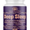 Natural Sleep Aid with Magnesium Glycinate 500mg Reishi Mushroom 350mg L-Theanine 300mg Apigenin 50mg Melatonin 3mg - Magnesium Sleep Supplement for Sleep Support, Deep Sleep -...