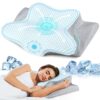 Neck Pillow Cervical Memory Foam Pillows for Pain Relief Sleeping, Contour Pillow for Shoulder Pain, Ergonomic Orthopedic Bed Pillow for Side, Back & Stomach Sleepers with...