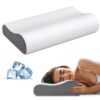 Neck Pillow Cervical Pillow for Pain Relief, Contour Memory Foam Pillows Ergonomic Pillow for Sleeping Bed Pillow Neck Support with Cooling Pillowcase Orthopedic Pillow for Side...