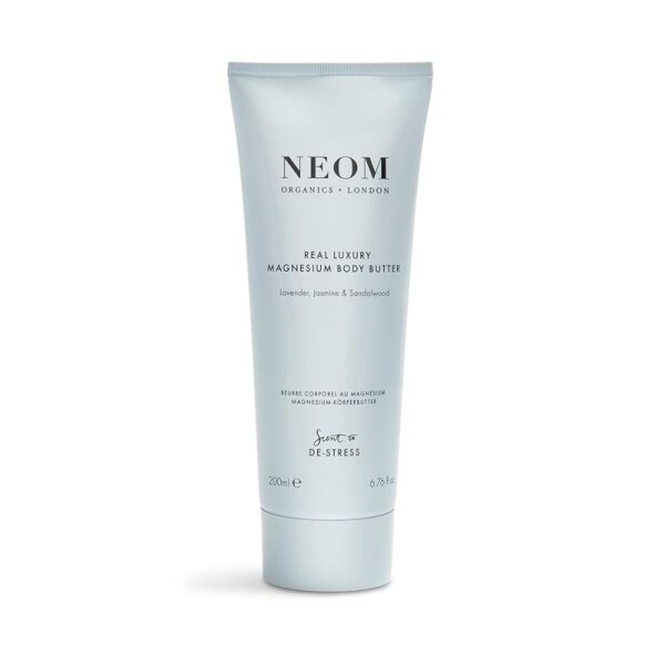 Neom - Magnesium Body Butter | 6.76 Fl Oz (200ml) | Lavender, Sandalwood & Jasmine | Calming Lotion with Essential Oils | 100% Natural Fragrances | Nourish & Soften | Signature...
