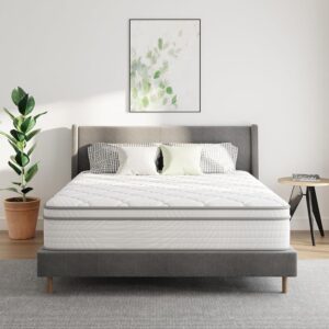 Novilla 10 inch Twin Mattress, Hybrid Mattress Twin Size with Comfortable Foam & Individually Pocket Spring, Twin Size Mattress in a Box for Back Pain Relief & Support,...