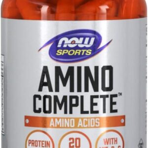 NOW Sports Nutrition, Amino CompleteTM with Vitamin B-6, 120 Count