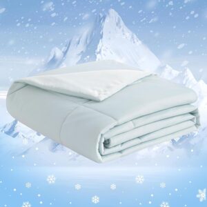 NTBAY Cooling Comforter Queen - Japanese Double-Sided Cold Tech Fabric Cooling Blanket for Hot Sleepers, Q-Max 0.45, All-Season Lightweight Blanket to Quickly Cool Down, 90x90...