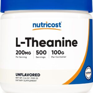Nutricost L-Theanine Powder 100 Grams - Gluten Free & Non-GMO