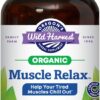Oregon's Wild Harvest Muscle Relax Organic Herbal Supplement 90 Vegan Capsules