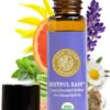 Organic Restful Ease Essential Oil Sleep & Stress Blend Roll On - 100% Pure USDA Certified with Indian Sandalwood - Stress Ease Aromatherapy & Calming Relaxation - 10 ml Roller...