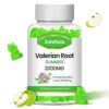 Organic Valerian Root Gummies (2000mg/Serving), Herbal Supplement for Relaxation & Mood Support, Sleep Gummies Without Melatonin for Adults, Vegan, Non-GMO, Apple Flavor, 60 Count