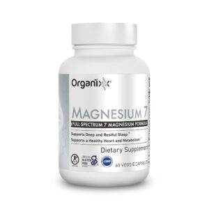 Organixx Magnesium Glycinate Supplement for Support Sleep, Muscle & Heart Health, 7 Type Magnesium Complex with Vitamin B6, Manganese Citrate, Gluten Free, Vegan, Non GMO, High...