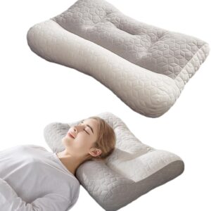 Orthopedic Deep Sleep Pillow, 2024 New Sleep Apnea Pillow Orthopedic Pillow, Sleep Apnea Pillow Ergonomic Pillow for Neck and Shoulder, Pillow for Side Back Stomach Sleepers...