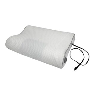 PillowCoach2 Smart Memory Foam Pillow with Bone Conduction Bluetooth Speaker, Heat Adjustment via Switch, and Two Cooling Effect Polyethylene Fiber Material Pillow Covers