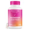 Pink Stork Magnesium Glycinate with Vitamin D - Magnesium Supplement for Women to Support Natural Calm, Mood, and Sleep - Hormone Balance for Women - 60 Capsules, 1 Month Supply