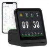 Qingping Air Quality Monitor Gen 2, Air Quality Monitor Indoor Detects PM2.5, CO2, PM10, Noise, Temperature and Humidity, New Upgraded Alarm Clock Function, Air Quality Tester...