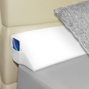 Queen Size(60"x10"x6") Bed Wedge Pillow Plus/Bed Filler for Triangle Bolster Fill The Gap(0-8") Between Your Headboard and Mattress/Wall(White)