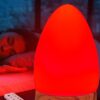 Red Light Night Light Lamp for Sleep, Red Nightlight Desk Lamp with 670nm Wavelength Multi-Color and Brightness Options Remote Control USB Charging Elegant Design