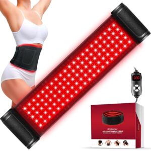 Red Light Therapy for Body, Infrared Light Therapy for Shoulder Waist Muscle Pain Relief, Upgraded 3 in 1 Led Beads, 660nm&850nm Near Infrared Light Therapy Belt Wrap Timer...