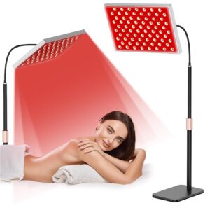 Red Light Therapy for Body, Infrared Light Therapy Panel with Stand, Red Light Therapy Lamp, 660nm Deed Red Light and 850nm Near Infrared LED Red Light Therapy Device at Home...