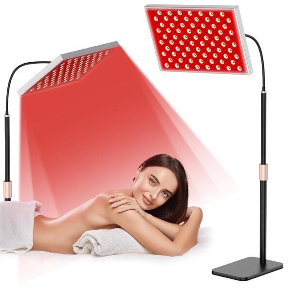 Red Light Therapy for Body, Infrared Light Therapy Panel with Stand, Red Light Therapy Lamp, 660nm Deed Red Light and 850nm Near Infrared LED Red Light Therapy Device at Home...