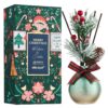 Reed Diffuser Set, 5.07 oz(150ml) Balsam & Cedar Christmas Scented Diffuser with 8 Oil Diffuser Sticks, Home Fragrance Essential Oil Reed Diffuser for Home Room Bathroom Shelf...
