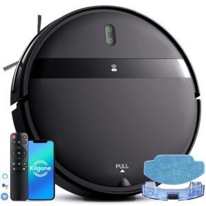 Robot Vacuum and Mop Combo, App/Alexa Control, Smart Robot Vacuum Cleaner, Ultra-Thin, Automatic Recharge Robotic Vacuum Cleaner for Pet Hair/Carpet/Hard Floor