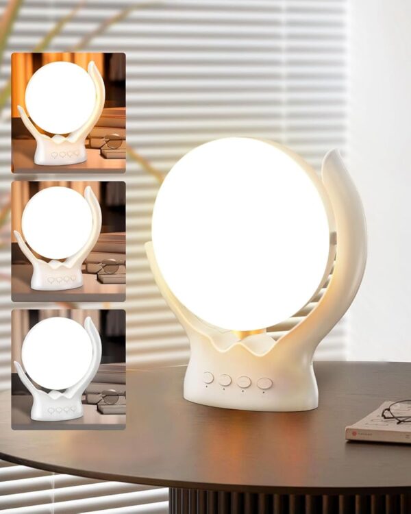 Rotatable Light Therapy Lamp 10000 Lux, LED UV-Free Sun Light Therapy Lamp with 3 Color Temperature & 5 Brightness Settings, Adjustable Timer, Happy Mood Lamps for Home Office...