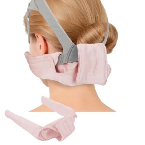 Satin CPAP Neck Pad, CPAP Headgear Strap Covers, CPAP Strap Cushions, Mask Strap Padded Accessories, Comfort Cover for Full Face Breathable Cushion Reduces Headgear Pressure and...