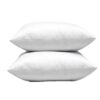 Set of 2, Cotton Fabric Square Pillow Inserts, Down and Feather Decorative Throw Pillows Inserts. 18"x18" Inches